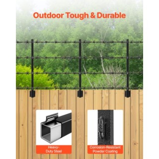 VEVOR Επέκταση Φράχτη, 12 Τεμάχια, 81.5cm Επιτοίχια Εκτείνοντα Βραχ...