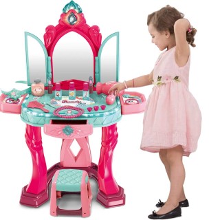 BAKAJI Καθρέφτης Μακιγιάζ Σαλόνι Ομορφιάς με Σκαμπό Μουσική Φώτα Σ... BAKAJI Καθρέφτης Μακιγιάζ Σαλόνι Ομορφιάς με Σκαμπό Μουσική Φώτα Σ...