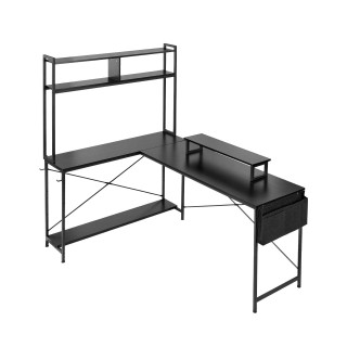 VEVOR Γραφείο Υπολογιστή σε Σχήμα L, 1.7μ, Αντιστρεπτή Γωνιακή Επιφ...