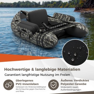 Costway Φουσκωτή Βάρκα Ψαρέματος με Ρυθμιζόμενη Πλάτη 135 x 109 x ... Costway Φουσκωτή Βάρκα Ψαρέματος με Ρυθμιζόμενη Πλάτη 135 x 109 x ...