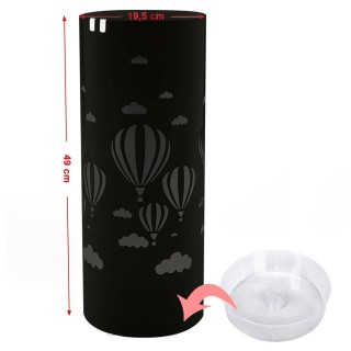 BAKAJI Στρογγυλή Σιδερένια Ομπρελοθήκη Μαύρη με Δοχείο Συλλογής Στα... BAKAJI Στρογγυλή Σιδερένια Ομπρελοθήκη Μαύρη με Δοχείο Συλλογής Στα...