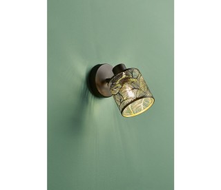 Ostaria Σποτ 1 Αμπαζούρ Μεταλλικό Μαύρο Και Χρυσό Καλλιθέα -36211 Ostaria Σποτ 1 Αμπαζούρ Μεταλλικό Μαύρο Και Χρυσό Καλλιθέα -36211