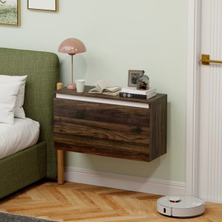 HOMCOM Κρεμαστό κομοδίνο με συρτάρι χωρίς λαβές και με στερέωση στο... HOMCOM Κρεμαστό κομοδίνο με συρτάρι χωρίς λαβές και με στερέωση στο...