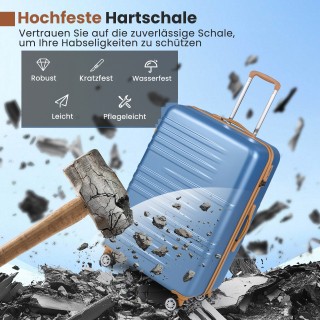 Costway 3-Τεμάχια Σετ Βαλίτσας από Σκληρό Κέλυφος με Κλείδωμα TSA, ... Costway 3-Τεμάχια Σετ Βαλίτσας από Σκληρό Κέλυφος με Κλείδωμα TSA, ...