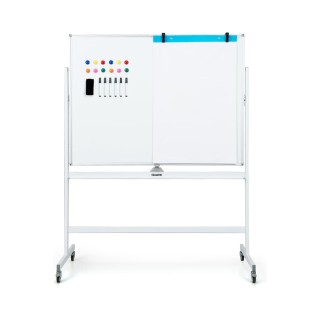 Costway Διπλής Όψης Πίνακας Whiteboard με Ρυθμιζόμενο Ύψος και Αξεσ... Costway Διπλής Όψης Πίνακας Whiteboard με Ρυθμιζόμενο Ύψος και Αξεσ...
