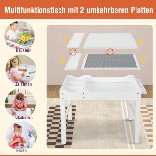 Costway Παιδικό Πολυλειτουργικό Τραπέζι Δραστηριοτήτων 2-σε-1 με Δ... Costway Παιδικό Πολυλειτουργικό Τραπέζι Δραστηριοτήτων 2-σε-1 με Δ...