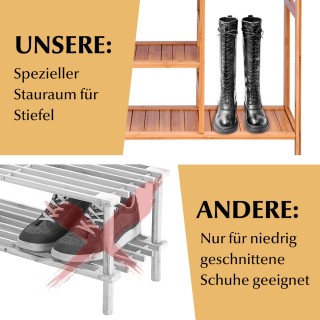 Costway Βάση Παπουτσιών από Μπαμπού με 4 Ράφια για Οργάνωση και Απ... Costway Βάση Παπουτσιών από Μπαμπού με 4 Ράφια για Οργάνωση και Απ...