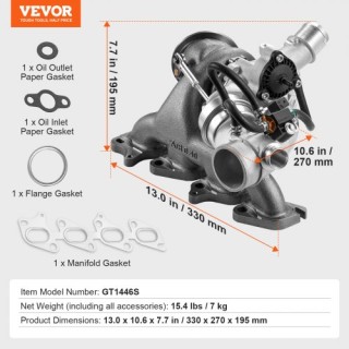 VEVOR  Σετ Τουρμπίνας με Βαλβίδα Chevy Cruze 2011-2019 1.4T  WLZYQT...
