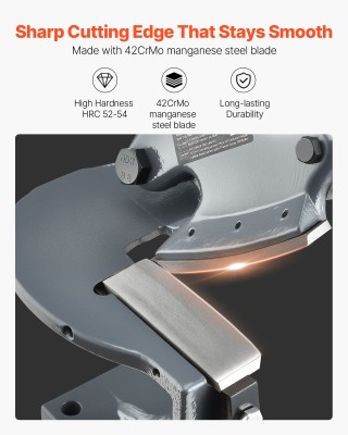 VEVOR Χειροκίνητο Θραυμαμόφυλλο για Λαμαρίνα, 2.76 Max Κοπή, Μέγιστ...