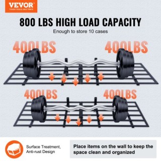 VEVOR Ράφια Αποθήκευσης Γκαράζ, Σετ 2 τμχ ZXCKGBHSSCD72F9WLV0 VEVOR Ράφια Αποθήκευσης Γκαράζ, Σετ 2 τμχ ZXCKGBHSSCD72F9WLV0