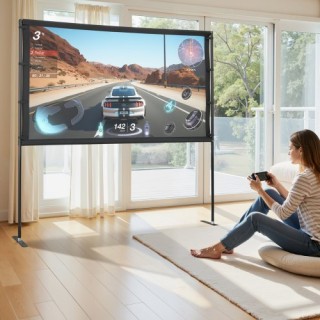 VEVOR Οθόνη Προβολέα 80 Ιντσών με 2 Βάσεις 160° Ευρεία Γωνία 4K HD ... VEVOR Οθόνη Προβολέα 80 Ιντσών με 2 Βάσεις 160° Ευρεία Γωνία 4K HD ...