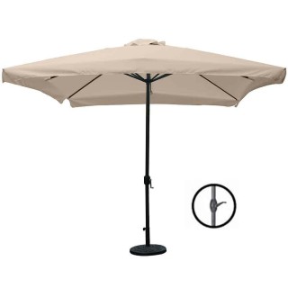 BAKAJI  Ομπρέλα Κήπου Κεντρικός Πόλος 3x3 Τορτόρα Ύφασμα με Πτερύγι...