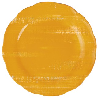 Villa DEste  Σετ 6τμχ  Πιάτο επίπεδο από πορσελάνη με κυματιστό πορ...