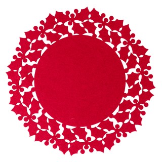 Galileo Κυκλικό Υπόστρωμα Από Αλεξίπτωτο Φελτ 33 εκ. Κόκκινο - Sant...