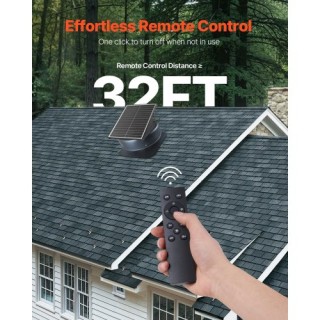 VEVOR Ηλιακός Ανεμιστήρας Εξαερισμού Σοφίτας 42W με Έξυπνο Θερμοστά...