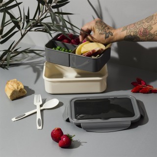 Φαγητοδοχείο Πλαστικό με Μαχαιροπίρουνα 250ml 20,5 x 6,5 x 12 cm - ... Φαγητοδοχείο Πλαστικό με Μαχαιροπίρουνα 250ml 20,5 x 6,5 x 12 cm - ...