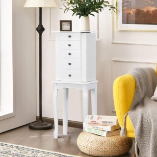 Ξύλινη Κοσμηματοθήκη Μπιζουτιέρα COSTWAY  JV11044WH