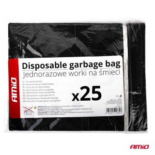 AMiO Σακούλα απορριμμάτων αυτοκινήτου μιας χρήσης 25 τεμ. ,02872 AMiO Σακούλα απορριμμάτων αυτοκινήτου μιας χρήσης 25 τεμ. ,02872