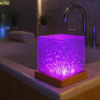 Kooper Λάμπα Κύβου USB με Εφέ Βόρειου Σέλαος & Τηλεχειριστήριο 16 Χ...