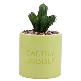 Villa DEste Σετ 4τμχ Τεχνητό Παχύφυτο σε κεραμικό γλαστράκι Cactus ...