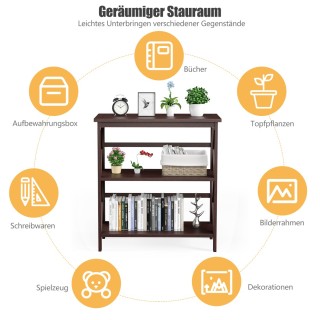 Costway Βιομηχανικό Κονσόλα Τραπέζι με 3 Επίπεδα Ανοιχτών Ραφιών κ... Costway Βιομηχανικό Κονσόλα Τραπέζι με 3 Επίπεδα Ανοιχτών Ραφιών κ...
