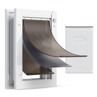 VEVOR Μεσαία Πόρτα Κατοικίδιων με Τρεις Μαγνητικές Πτέρυγες & Μεταλ...