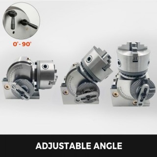 Κεφαλή Διαίρεσης VEVOR 4 με Τσοκ 3 Σιαγόνων και Πλάκες Δείκτη  FDTB...