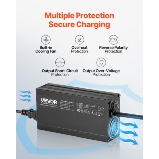 VEVOR Φορτιστής Μπαταρίας Λιθίου 12V 10A LiFePO4 για RV FCCDQ12V10A...