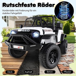 Costway Ηλεκτρικό παιδικό αυτοκίνητο 24V με τηλεχειριστήριο, μουσικ...