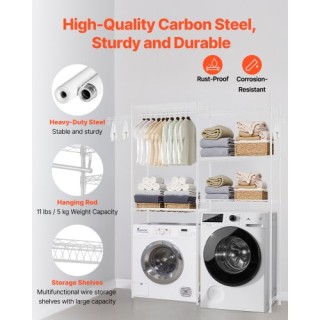 VEVOR Ράφι Αποθήκευσης Πλυντηρίου 5 Επιπέδων Λευκό LDXYJZJTJKDPZ1I8... VEVOR Ράφι Αποθήκευσης Πλυντηρίου 5 Επιπέδων Λευκό LDXYJZJTJKDPZ1I8...