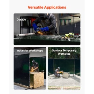 VEVOR Οθόνη Συγκόλλησης με Πλαίσιο, 3-Πάνελ από Ανθεκτικό Βινύλιο μ... VEVOR Οθόνη Συγκόλλησης με Πλαίσιο, 3-Πάνελ από Ανθεκτικό Βινύλιο μ...