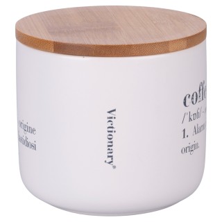 Villa DEste  Δοχείο καφέ 500 ml από κεραμικό με καπάκι μπαμπού Vict...