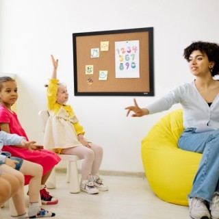 Πίνακας Ανακοινώσεων VEVOR 36x24 ιντσών με MDF Πλαίσιο, Περιλαμβάνε... Πίνακας Ανακοινώσεων VEVOR 36x24 ιντσών με MDF Πλαίσιο, Περιλαμβάνε...