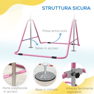 HOMCOM Αναδιπλούμενη Μπάρα Έλξεων για Παιδιά 3-8 Ετών με Ρυθμιζόμεν... HOMCOM Αναδιπλούμενη Μπάρα Έλξεων για Παιδιά 3-8 Ετών με Ρυθμιζόμεν...