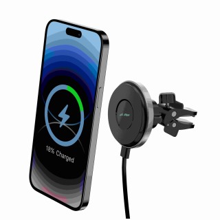 iPEAX Ασύρματη Φόρτιση Αυτοκινήτου Βάση Holdex Pro Μαύρο 8595217492226