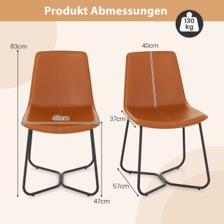 Costway Καρέκλες Κουζίνας Χωρίς Μπράτσα με Vintage Στυλ και Άνεση α... Costway Καρέκλες Κουζίνας Χωρίς Μπράτσα με Vintage Στυλ και Άνεση α...