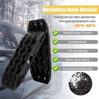 Costway  Σετ 2 Αντιολισθητικές Σανίδες Εκτός Δρόμου από Ενισχυμένο ...