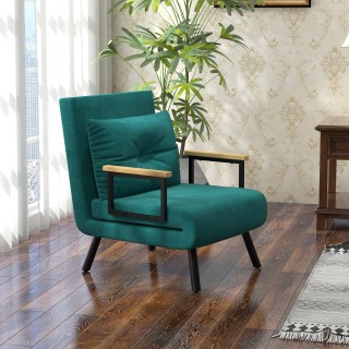 HOMCOM  Πολυθρόνα Κρεβάτι 3 σε 1 με Ρυθμιζόμενη Πλάτη σε 5 Θέσεις κ...