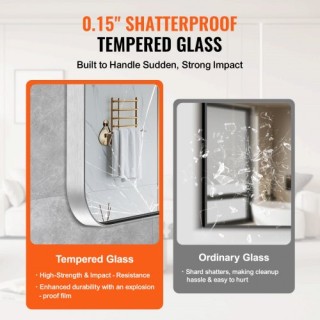 VEVOR Τετράγωνος Καθρέφτης Τοίχου 36 x 48 με Πλαίσιο Αλουμινίου JX... VEVOR Τετράγωνος Καθρέφτης Τοίχου 36 x 48 με Πλαίσιο Αλουμινίου JX...