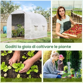 Outsunny Θερμοκήπιο με Σήραγγα και 4 Παράθυρα και Είσοδο με Φερμου... Outsunny Θερμοκήπιο με Σήραγγα και 4 Παράθυρα και Είσοδο με Φερμου...