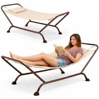 BAKAJI Αιώρα με Μαξιλάρι Μπεζ Ανθεκτική Αντιολισθητική Κατασκευή κα...