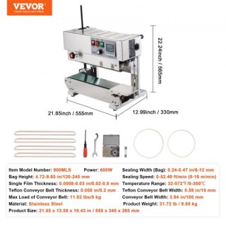 Συσκευή Συνεχούς Σφράγισης Σακουλών VEVOR - Κάθετος Σφραγιστής Ανοξ... Συσκευή Συνεχούς Σφράγισης Σακουλών VEVOR - Κάθετος Σφραγιστής Ανοξ...