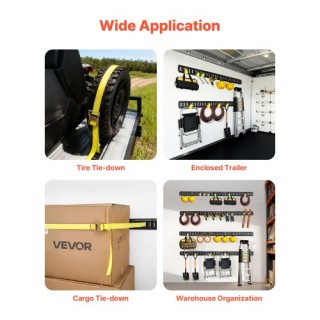 VEVOR Σετ Ράγας Δεσίματος E-Track, 8 Τεμάχια 1.5μ + 1.2μ + 0.6μ + 0... VEVOR Σετ Ράγας Δεσίματος E-Track, 8 Τεμάχια 1.5μ + 1.2μ + 0.6μ + 0...