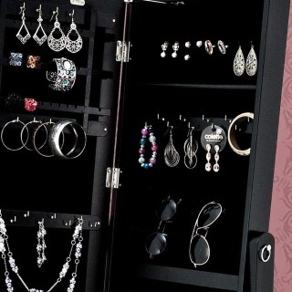 BAKAJI Ντουλάπι Κοσμημάτων με Καθρέφτη Ginevra, Μαύρο 02822466 BAKAJI Ντουλάπι Κοσμημάτων με Καθρέφτη Ginevra, Μαύρο 02822466