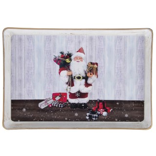 Galileo Ορθογώνιος πλαστικός δίσκος Χριστουγέννων 31x21 εκ. Santas ... Galileo Ορθογώνιος πλαστικός δίσκος Χριστουγέννων 31x21 εκ. Santas ...