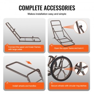 VEVOR Πτυσσόμενο Καρότσι Μεταφοράς Θηραμάτων 500 Λίβρες  YXGKSLYXCY...