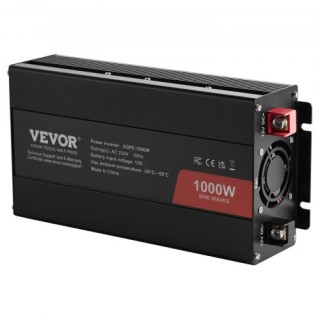 VEVOR Καθαρός Ημιτονοειδής Μετατροπέας 1000W DC12V σε AC230V με Τηλ... VEVOR Καθαρός Ημιτονοειδής Μετατροπέας 1000W DC12V σε AC230V με Τηλ...