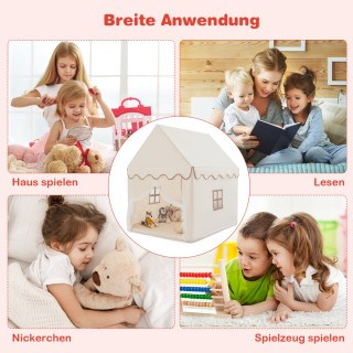 Costway Παιδικό Σπιτάκι Παιχνιδιού με Σταθερό Ξύλινο Σκελετό και Ά... Costway Παιδικό Σπιτάκι Παιχνιδιού με Σταθερό Ξύλινο Σκελετό και Ά...