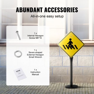 Φορητή Στύλος Πινακίδας από Ατσάλι VEVOR LBGBXSBZGZT4SZGLLV0 Φορητή Στύλος Πινακίδας από Ατσάλι VEVOR LBGBXSBZGZT4SZGLLV0