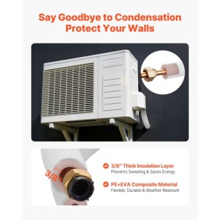 VEVOR Σετ Γραμμής Μίνι Κλιματιστικού, 15.2μ, 9.5 & 15.9mm OD Χαλκοσ... VEVOR Σετ Γραμμής Μίνι Κλιματιστικού, 15.2μ, 9.5 & 15.9mm OD Χαλκοσ...